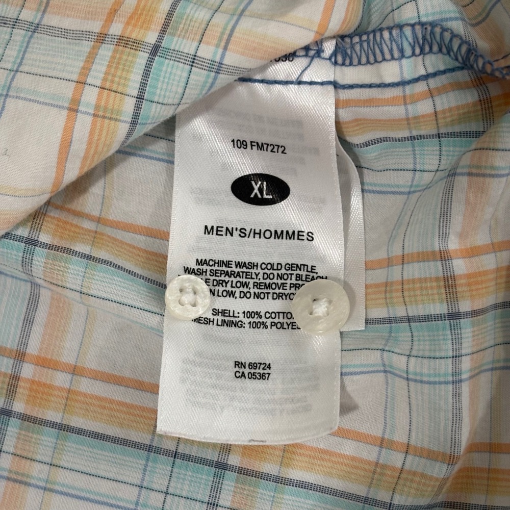 Columbia PFG Super Bonehead Mens XL Plaid Short Sleeve Fishing Shirt FM7272 - Picture 7 of 10